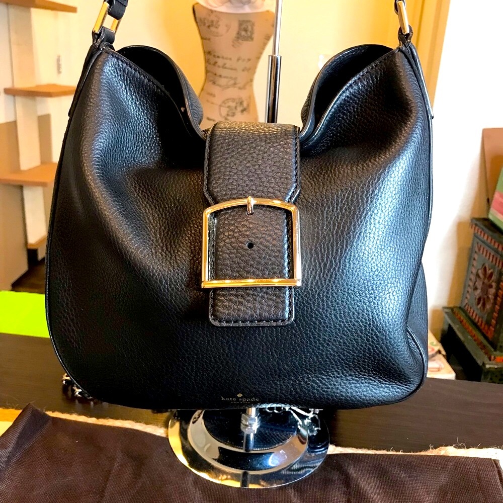 Beautiful black Leather Kate Spade Shoulder Bag! EUC! Used a few times❤️